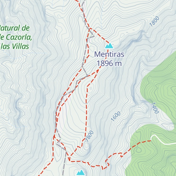 Map of Cerro Aliaga o Pico de la Bandera