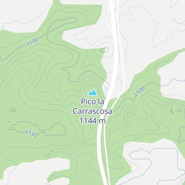 Map of Pico la Carrascosa