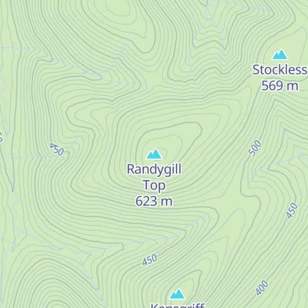 Map of Randygill Top