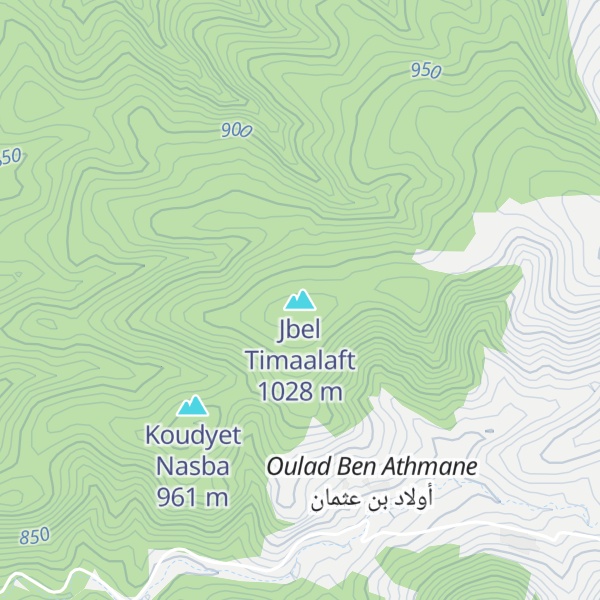 Map of Jbel Timaalaft