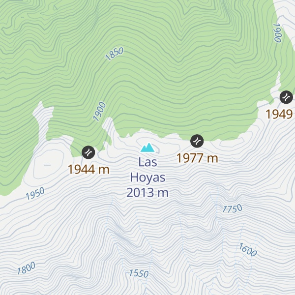 Map of Las Hoyas