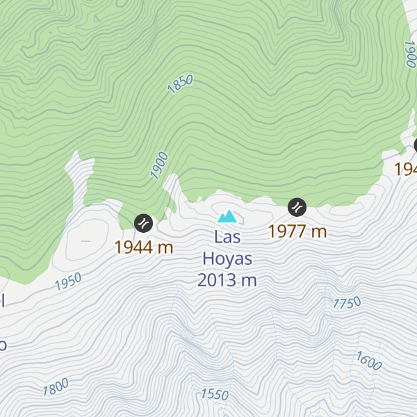 Map of Refugio de Las Hoyas