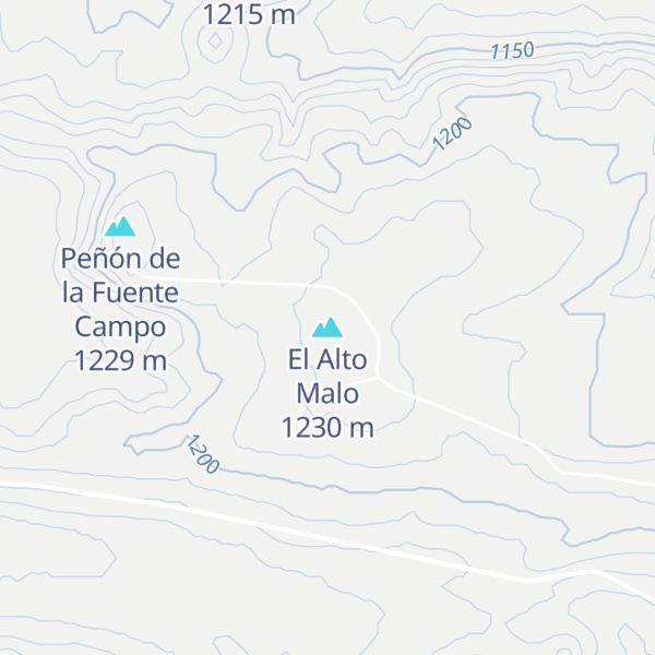 Map of El Alto Malo