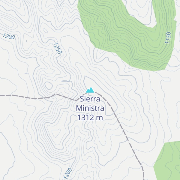 Map of Sierra Ministra