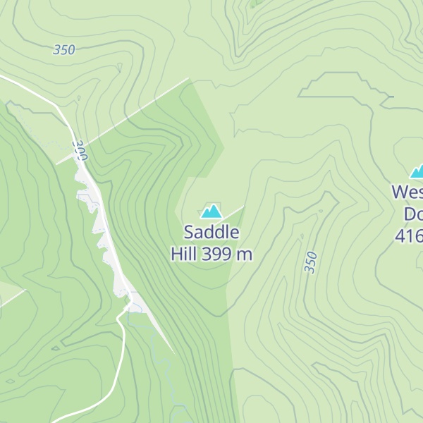 Map of Saddle Hill