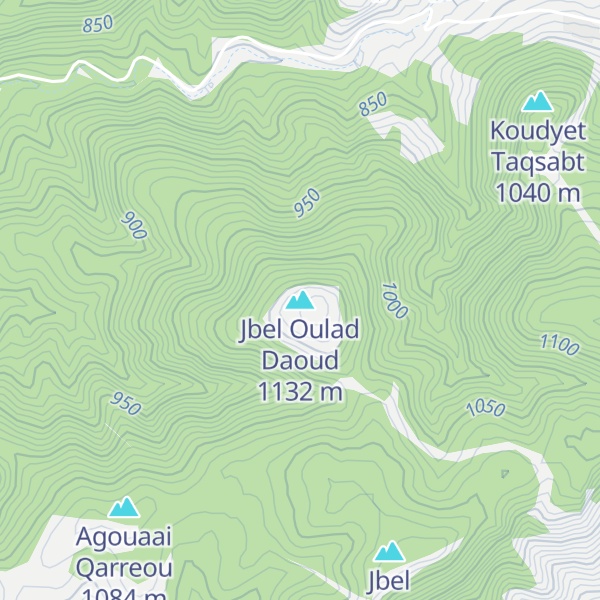 Map of Jbel Oulad Daoud