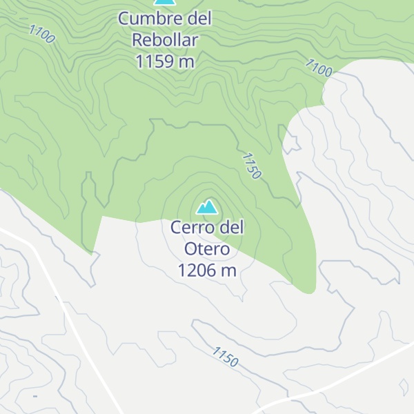 Map of Cerro del Otero