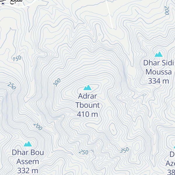 Map of Adrar Tbount