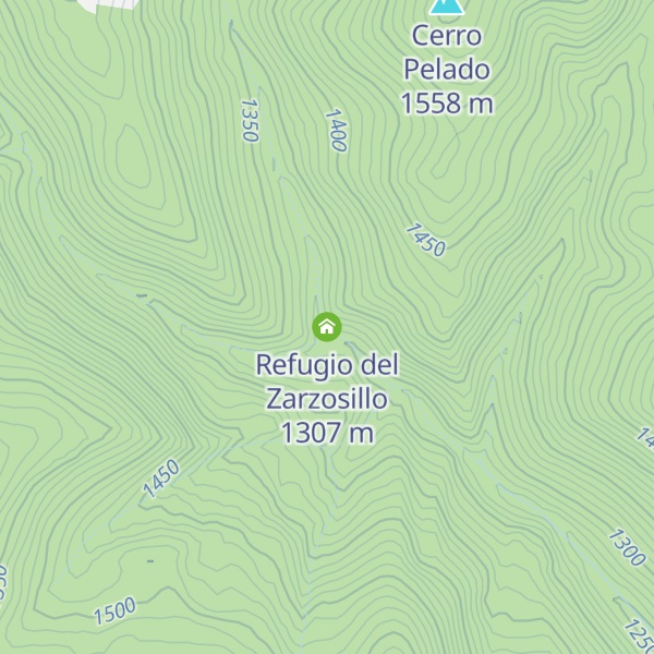 Map of Refugio del Zarzosillo
