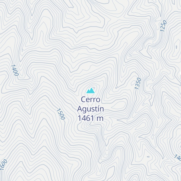 Map of Cerro Agustín