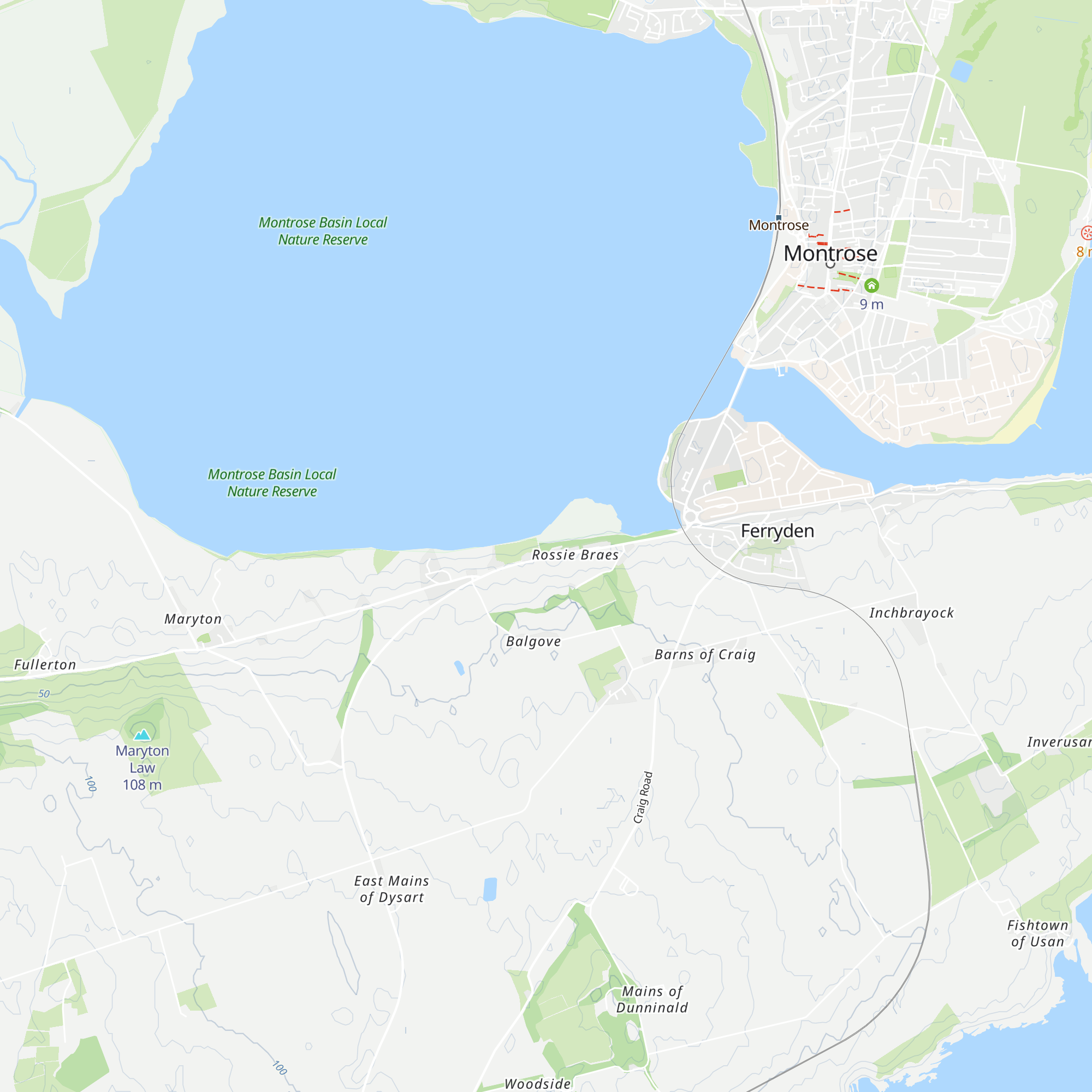 Montrose Basin Wildlife Centre map