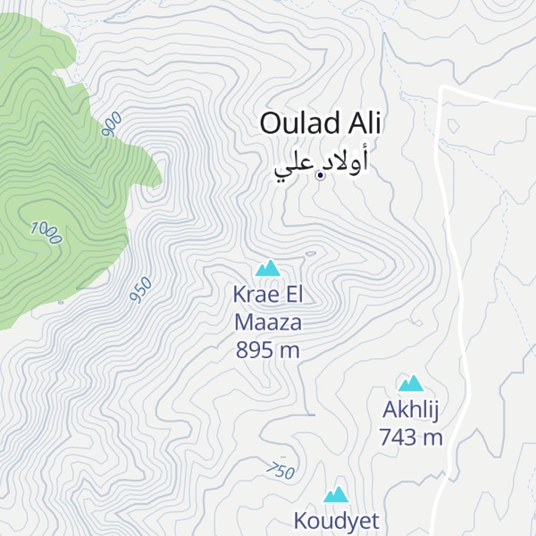 Map of Krae El Maaza