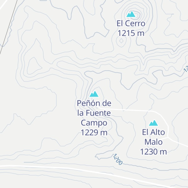 Map of Peñón de la Fuente Campo