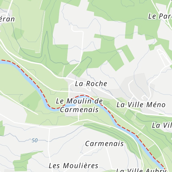 Map of Gîte La Maison de Mathurine