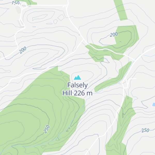 Map of Falsely Hill