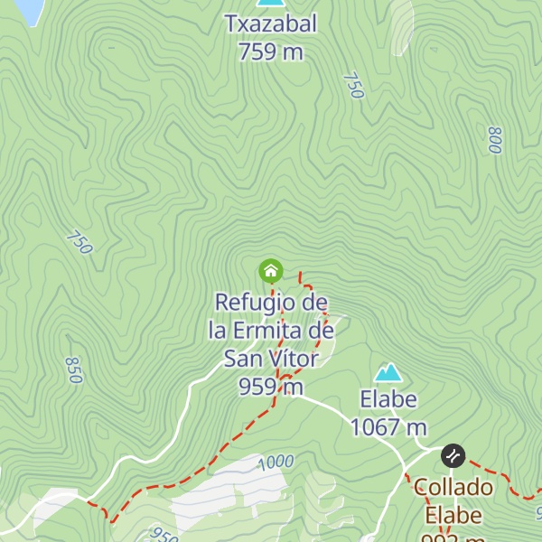 Map of Refugio de la Ermita de San Vítor
