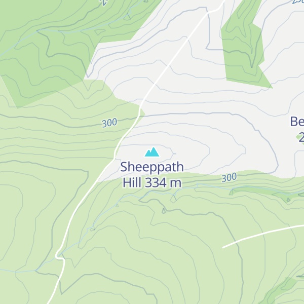 Map of Sheeppath Hill