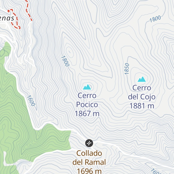Map of Cerro Pocico