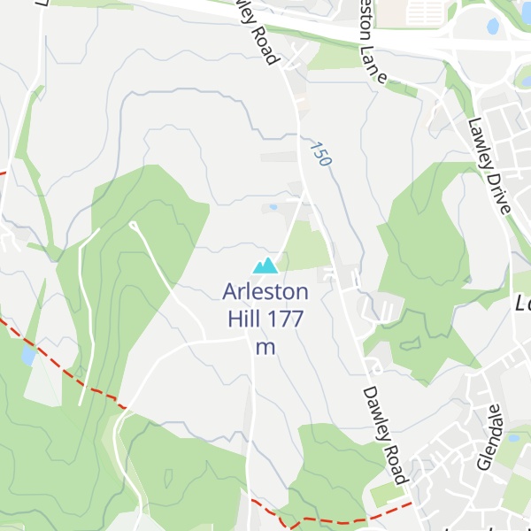 Map of Arleston Hill