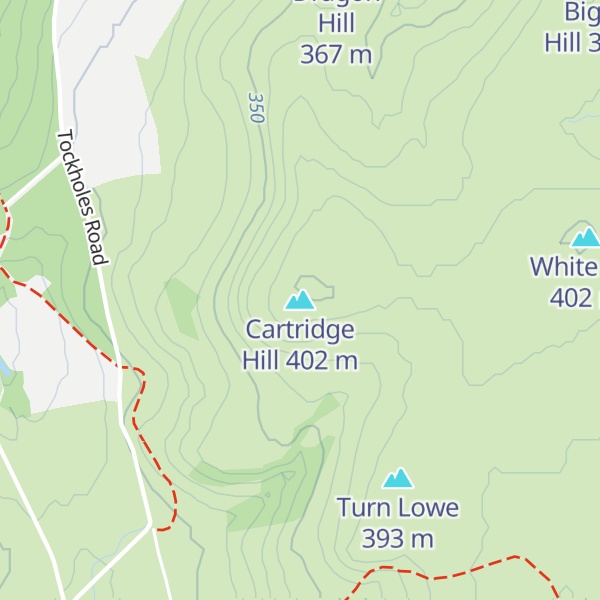Map of Cartridge Hill
