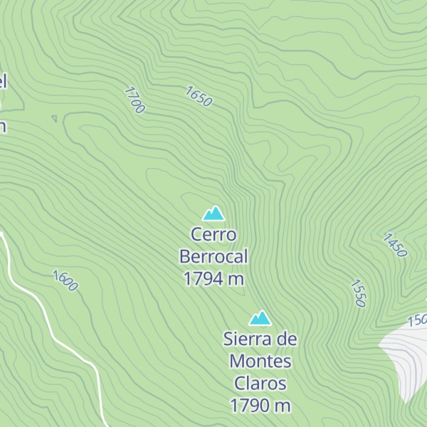 Map of Cerro Berrocal