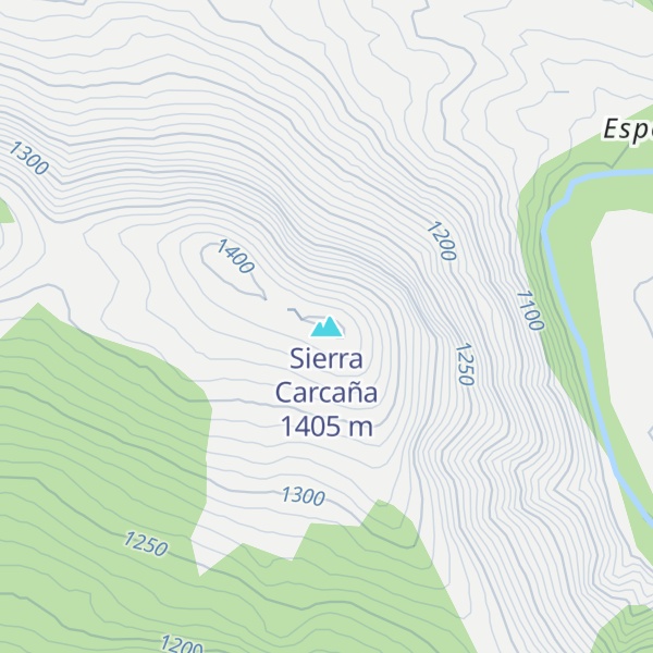 Map of Sierra Carcaña