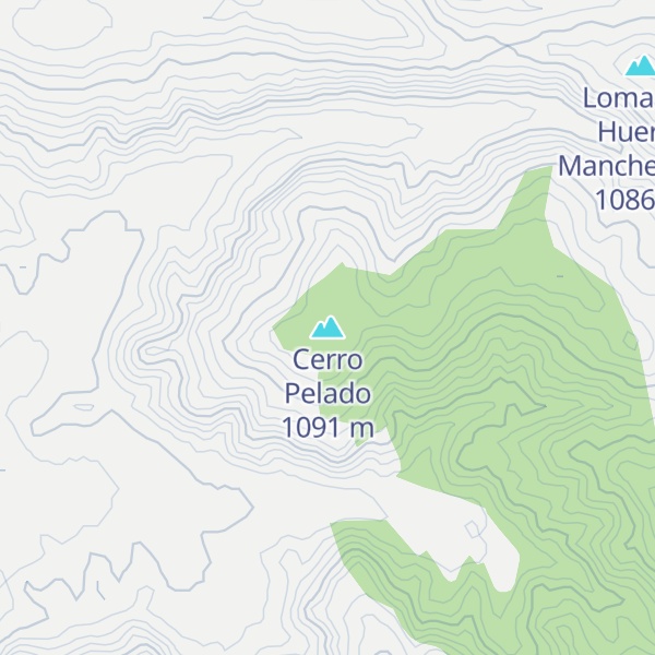 Map of Cerro Pelado