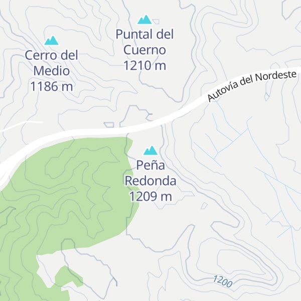 Map of Peña Redonda