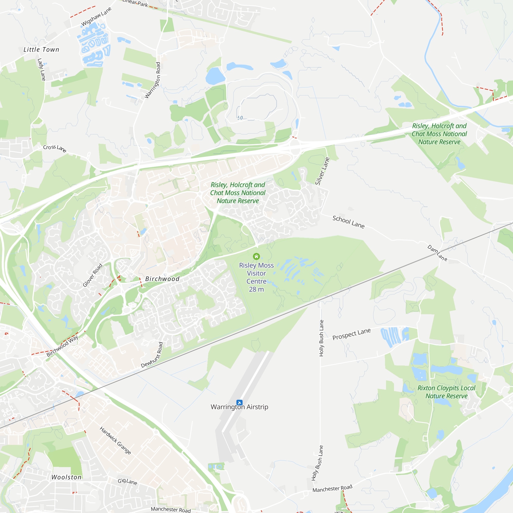 Risley Moss Visitor Centre map