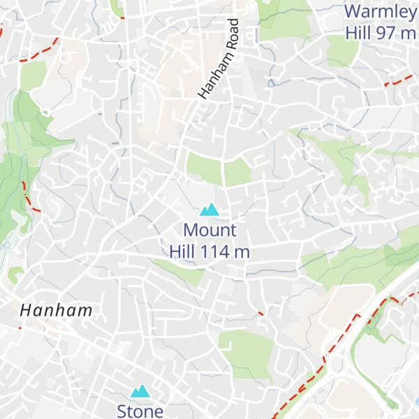 Map of Mount Hill