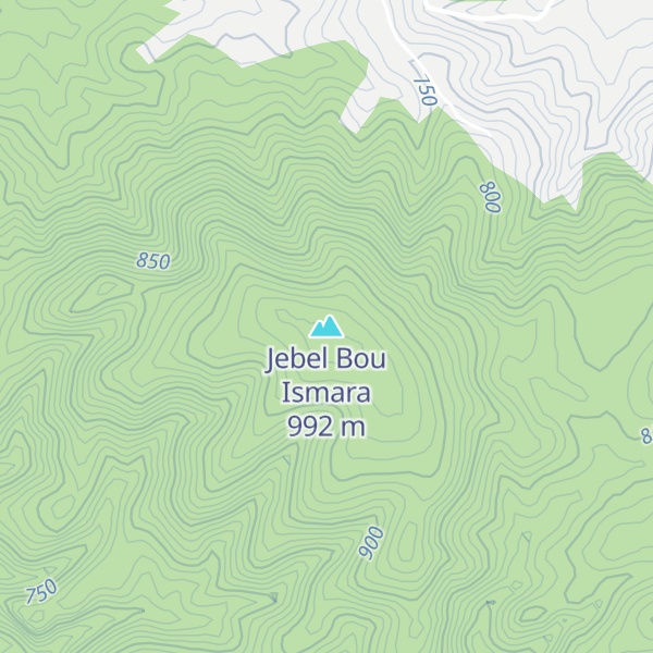 Map of Jebel Bou Ismara