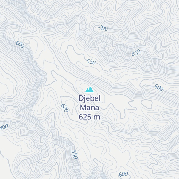 Map of Djebel Mana