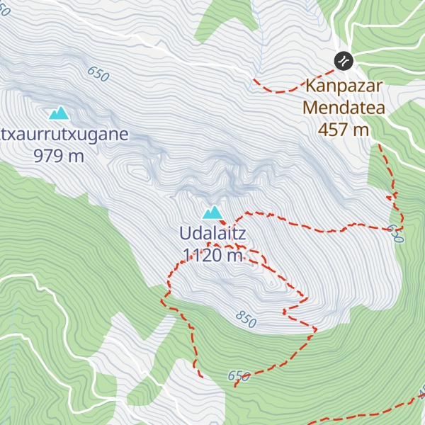 Map of Udalaitz