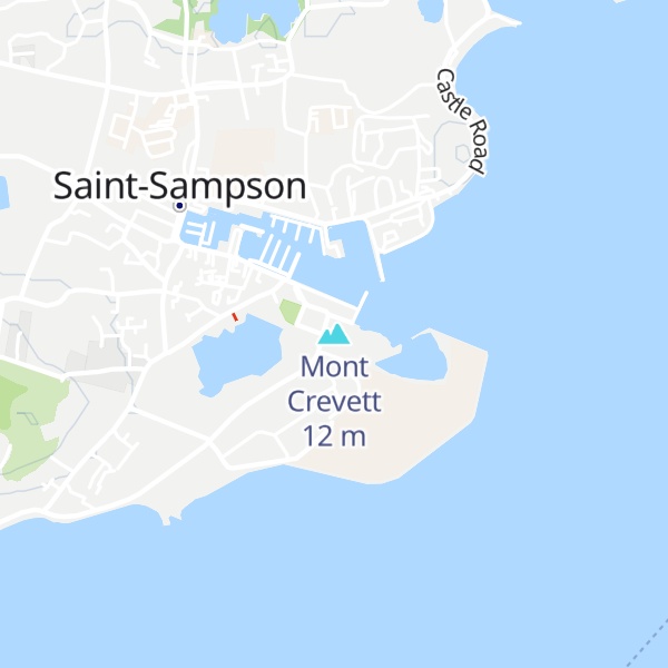Map of Mont Crevett
