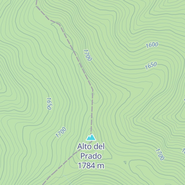 Map of Cerro de Hoya Cavera