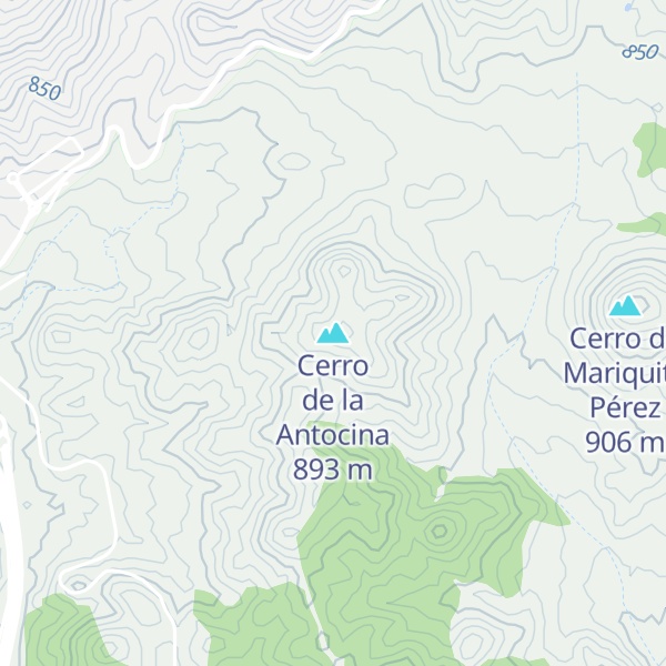 Map of Cerro de la Antocina