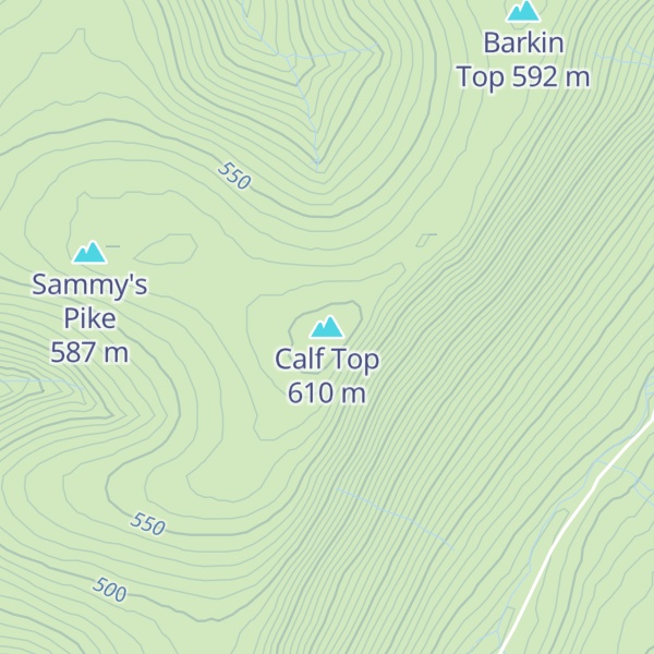 Map of Calf Top