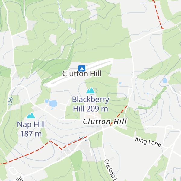 Map of Blackberry Hill