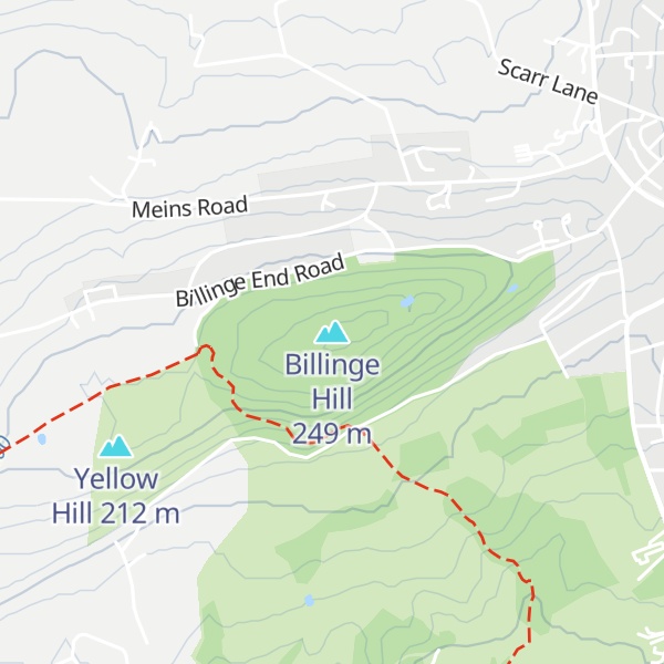 Map of Billinge Hill