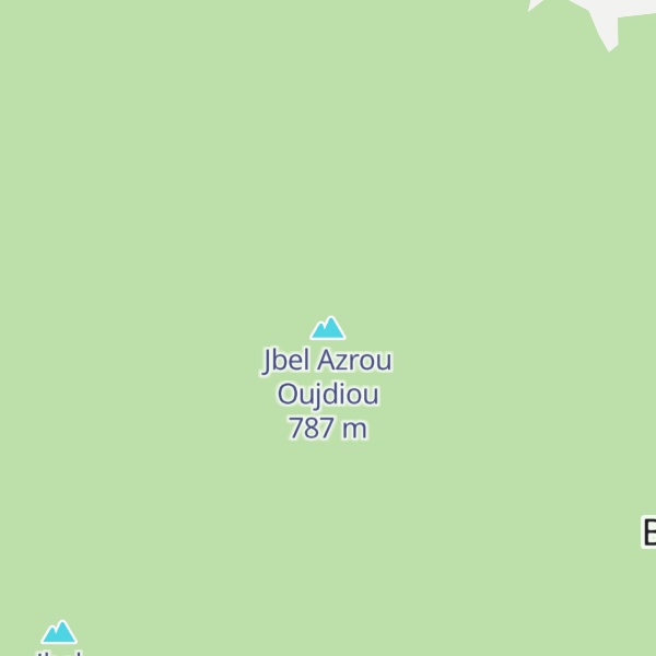 Map of Jbel Azrou Oujdiou