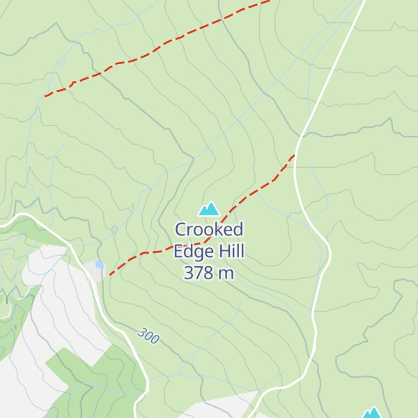 Map of Crooked Edge Hill