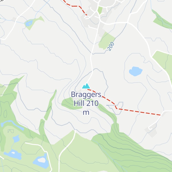 Map of Braggers Hill