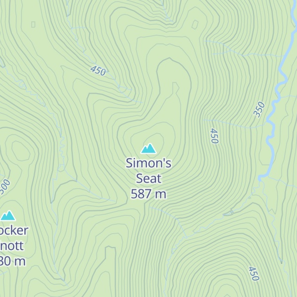 Map of Simon's Seat