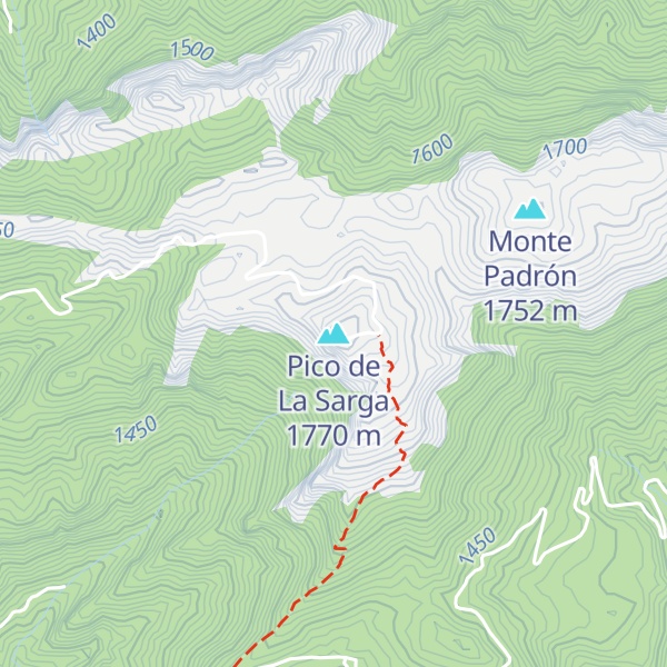 Map of Pico de La Sarga