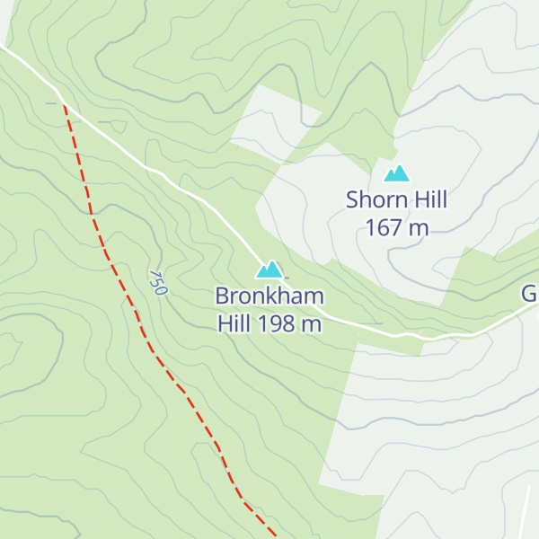 Map of Bronkham Hill