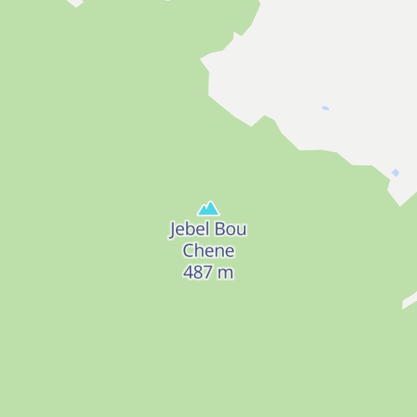 Map of Jebel Bou Chene