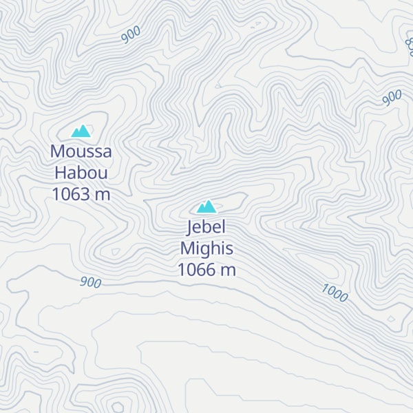 Map of Jebel Mighis