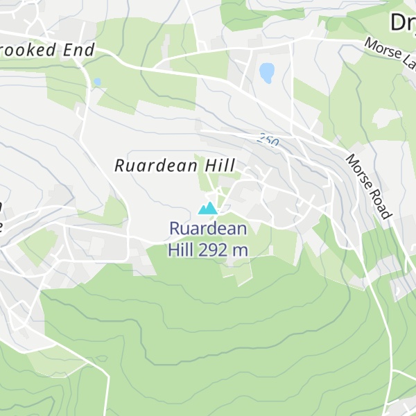 Map of Ruardean Hill