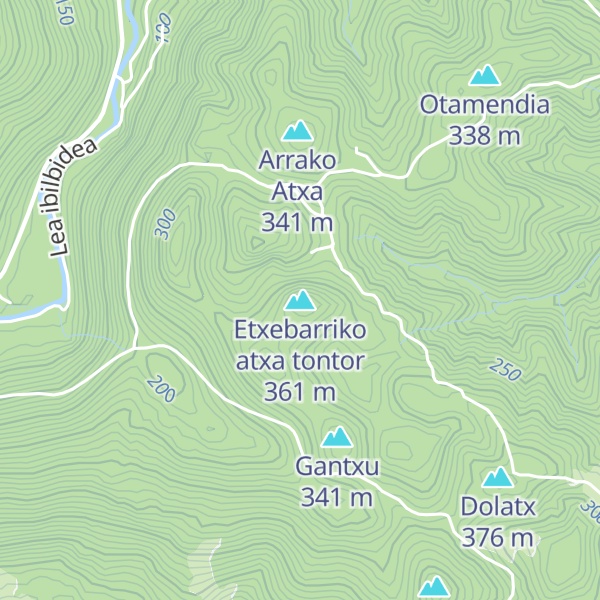 Map of Etxebarriko atxa tontor