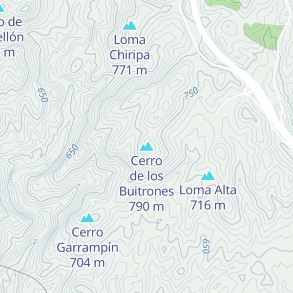 Map of Cerro de los Buitrones